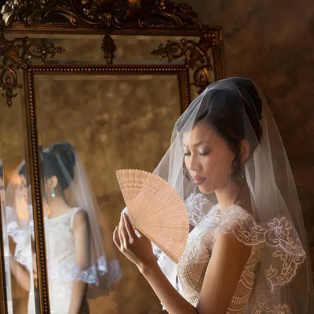 Alt view image 7 of 7 - Bamboo Folding Fan for Women, Vintage Chinese Handheld Foldable Fan, Small Portable Wood Cooling Accessory for Hot Flashes, Church, Wedding Party, Dance Performance, Festival Gift