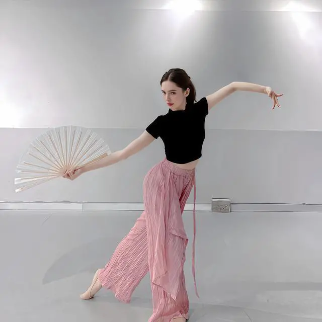 Alt view image 4 of 7 - Bamboo Large Folding Hand Fans Performance Fan for Events Dance Performance Festivals Gift (White)