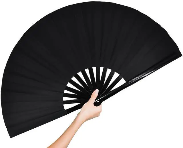 Main image of Large Rave Folding Hand Fan Clap Fan Popping Fans for Line Dancing, Big Foldable Clacking Fans for Dance Festival, Dancing, Performance