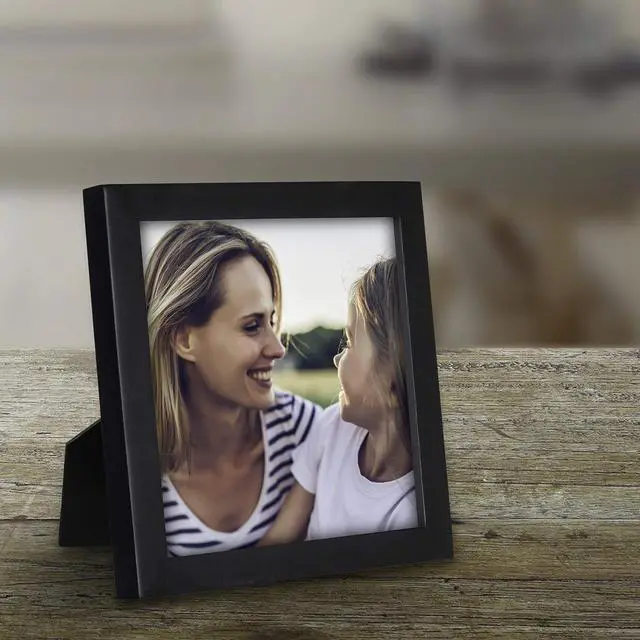 Alt view image 4 of 6 - International Designs Black Concept Wood Picture Frame, 5x5, Black