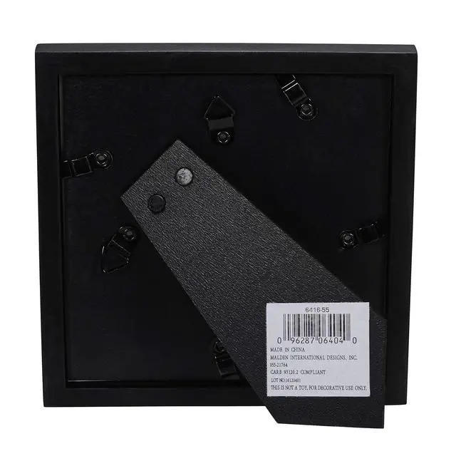 Alt view image 6 of 6 - International Designs Black Concept Wood Picture Frame, 5x5, Black