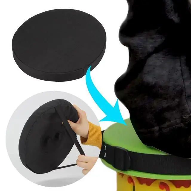 Alt view image 4 of 7 - 1 Pack Round Thickened Telescopic Stool Cushion with Memory Foam | Collapsible Stool Chair Pads Retractable Folding Stool Cushion with Elastic Strap, Fits Round Retractable Folding Stools