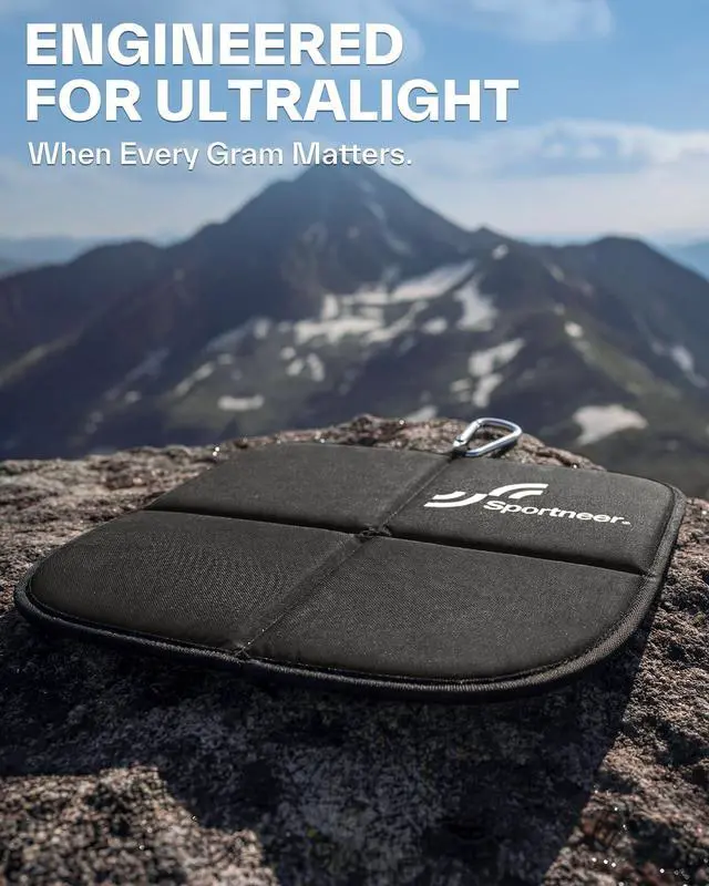 Alt view image 5 of 7 - Sitting Pad, 0.13lbs Lightweight Waterproof Folding Seat Pad for Backpacking, 15.75'' x 15.75'' Portable Camping Seat Mat for Hiking, Picnics & Outdoor Use