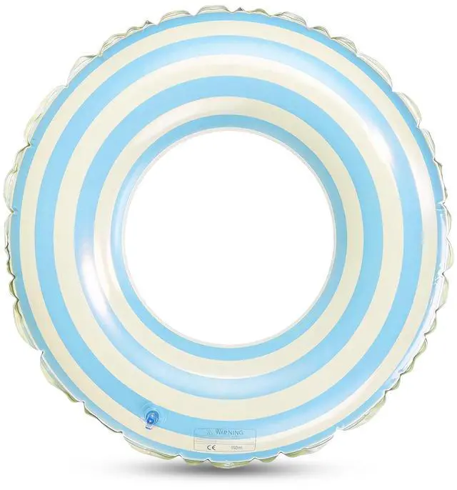 Main image of Floats for Kids Rings, Pool Floats Swimming Rings for Kids, Pool Floats 21in Girls Boys Inflatable Striped Floats for Swimming Pool Summer Beach Party, Blue