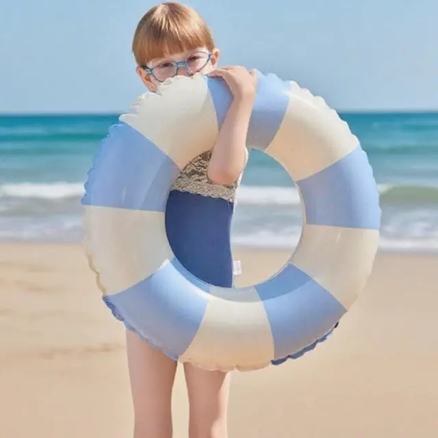 Alt view image 5 of 7 - Pool Floats Swimming Rings for Kids, Age 5-10 Inflatable Swim Tubes Ring Toys with 11" Inner, Beach Inflatable Tubes Floaties Toys for Kids Adults (Yellow x1)