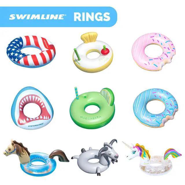 Alt view image 6 of 6 - | Inflatable Pool Ring Float for Adults | 42" | Donut Pink | 42 in donut tube sized for kids to play and adults to lounge; packs down flat for pool, beach, river, or lake