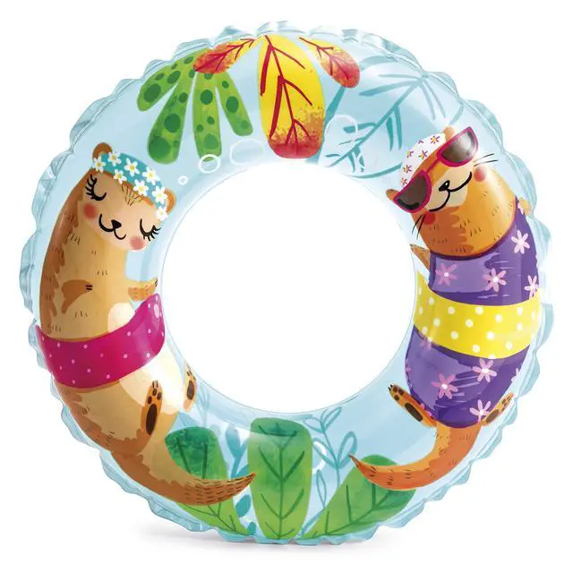 Alt view image 3 of 7 - 59242EP Transparent Rings Inflatable Pool Floats, Color May Vary