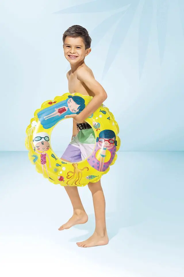 Alt view image 6 of 7 - 59242EP Transparent Rings Inflatable Pool Floats, Color May Vary