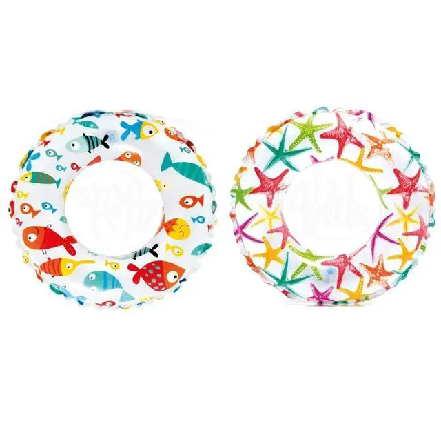 Alt view image 3 of 6 - Recreation 59230EP Lively Print Swim Ring 20", Assorted Designs, Multi