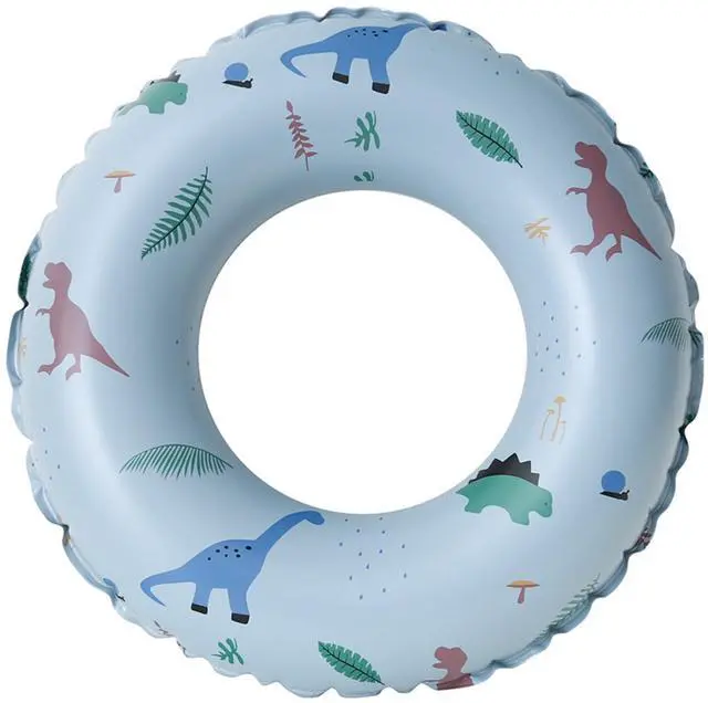 Main image of Pool Floats for Kids Ages 5-10, Swimming Pool Toys Inflatable Pool Tubes Simple Stripes Cute Swim Rings, Kids Floaties Water Toys for Pool Beach Party (Dinosaur)