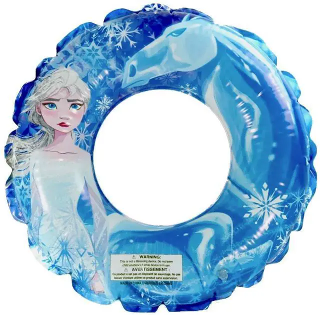 Main image of 2 Themed Pool Party Toys Inflatable Swim Ring, for Summer Parties and Gift, Water Fun for All Disney Elsa Anna Olaf Fans