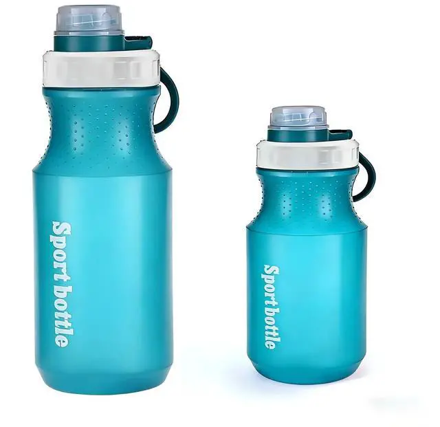Main image of 2 PCS Set Plastic Water Bottles, Sports Water Bottles with Leak-Proof Lid, Lightweight Reusable Water Bottles for Running,Gym, School, Travel, BPA Free,Leak Proof (Blue(13oz+20oz)