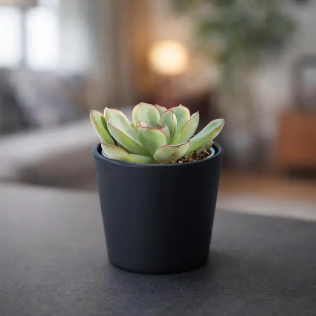 Alt view image 2 of 7 - 3.5 Inch Black Plastic Cachepot with Clear Nursery Pot, Decorative Lightweight Planter Cover with Transparent Inner Pot for Indoor Houseplants, Pack of 1, 24-A-E-1