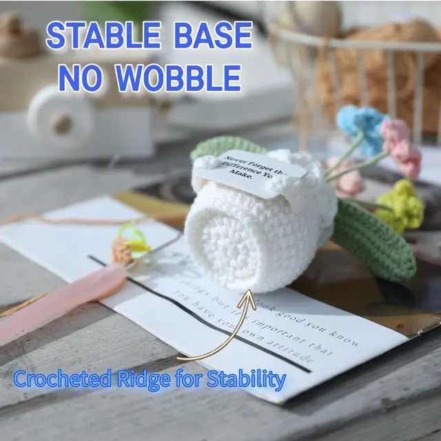 Alt view image 5 of 7 - Back to School Teacher Gifts, Helping Me Grow Crochet Flower Pot