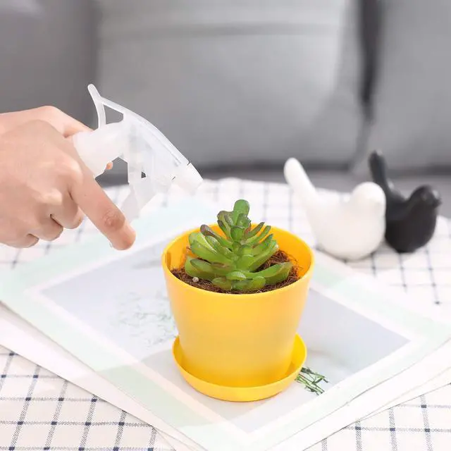 Alt view image 7 of 7 - 16-Pack 4" Plastic Flower Plant Pots Thickened Seedlings Nursery Pots, Colorful Flower Plant Container Seed Starting Pots with Pallet (8 Colors)