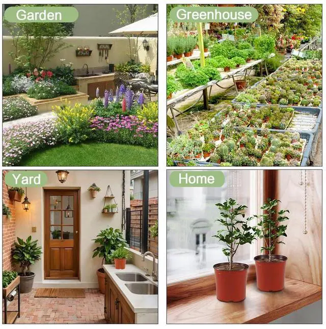 Alt view image 7 of 7 - 100 Pcs Plant Nursery Pots, 4 Inch Small Plant Seedling Pots with Labels Plastic Plant Flower Pots with Drainage Holes Indoor Outdoor for Succulent Cutting Transplanting