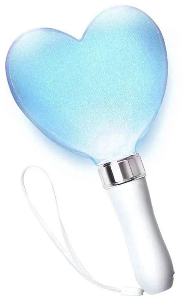 Main image of LED Concert Cheering Wand, 15 Color Heart Shaped Cheer Stick Party Flashing Light, Battery Powered Stick for Festivals Rave Birthday Concert Party Supplies(as Shown)