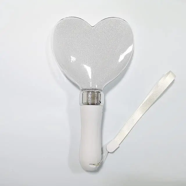 Alt view image 6 of 6 - LED Concert Cheering Wand, 15 Color Heart Shaped Cheer Stick Party Flashing Light, Battery Powered Stick for Festivals Rave Birthday Concert Party Supplies(as Shown)