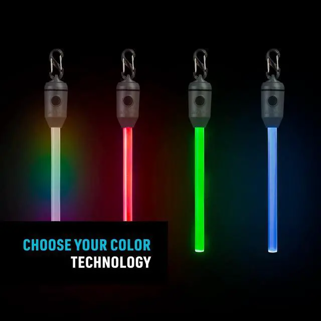 Alt view image 5 of 7 - Radiant Rechargeable LED Glow Stick - Disc-O Select - Color Changing Light for Nighttime Visibility & Outdoor Use - Chemical-Free, Waterproof & Rechargeable Glow Stick - Includes S-Biner