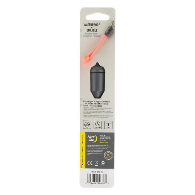 Alt view image 6 of 7 - Radiant Rechargeable LED Glow Stick - Disc-O Select - Color Changing Light for Nighttime Visibility & Outdoor Use - Chemical-Free, Waterproof & Rechargeable Glow Stick - Includes S-Biner