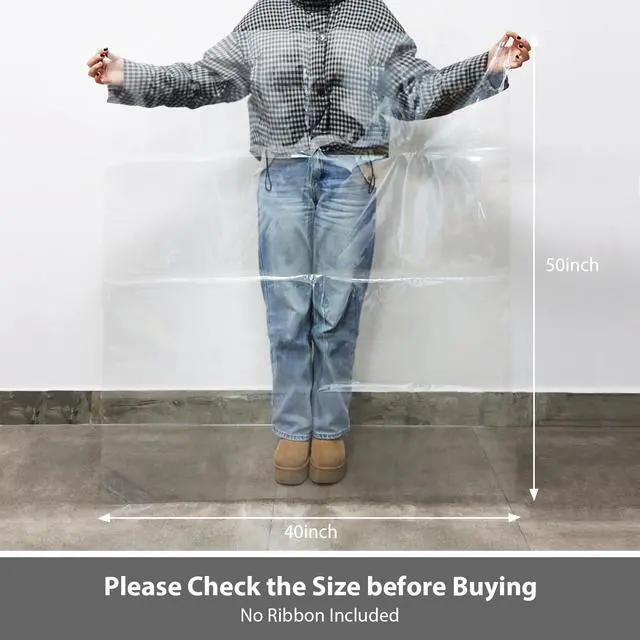 Alt view image 6 of 7 - Extra Large Cellophane Wrap for Gift Baskets,40x50 Inches, 5 Pack | with Twist Ties, Cellophane Gift Bags, Plastic, For Gift Giving & Packaging Raffle Baskets, Easter, Baby Shower, Wedding