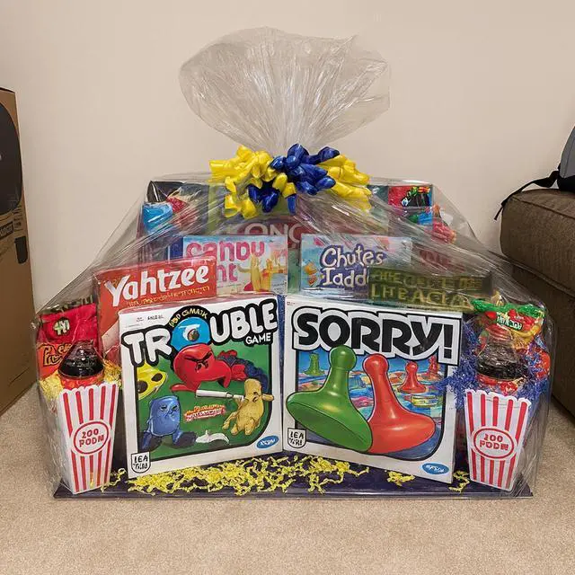 Alt view image 7 of 7 - Extra Large Cellophane Wrap for Gift Baskets,40x50 Inches, 5 Pack | with Twist Ties, Cellophane Gift Bags, Plastic, For Gift Giving & Packaging Raffle Baskets, Easter, Baby Shower, Wedding
