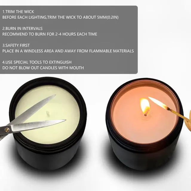Alt view image 7 of 7 - Eucalyptus Scented Candle 7oz, Natural Soy Wax | Aromatherapy, Spring Fresh Home Scent, Stress Relief, Spring Easter Home Decor Gift