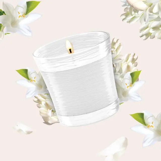 Alt view image 7 of 7 - 1-Wick Scented Candle Jar, Clean Linen, Air Freshener Infused with Essential Oils, 4.08 Oz