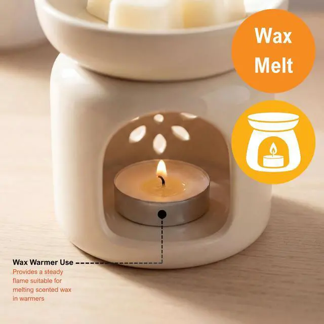Alt view image 2 of 7 - Tealight Candles,Unscented,Paraffin Wax,2.5 Hour Burn Time,Round,50