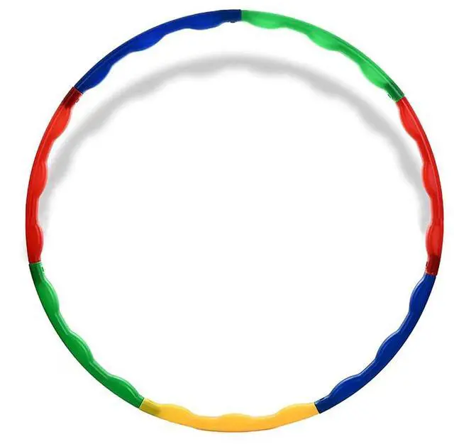 Main image of Kids Exercise Hoop 70cm - 7-Section Detachable & Adjustable - Colorful Lightweight Fitness Toy for Ages 4-15