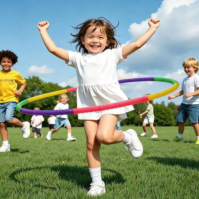 Alt view image 7 of 7 - 10-Section Detachable Spin Hoop for Kids, 72cm Adjustable Fitness Hoop, 125g Lightweight Sport Hoop, Freely Weight Adjustable, Ideal Sports Gift for Boys Girls Aged 7-11