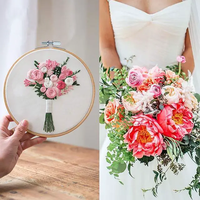 Alt view image 6 of 7 - Embroidery Hoops Bamboo Cross Stitch Hoop Ring,5 pcs,Various Sizes