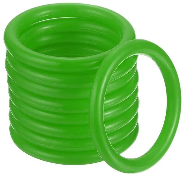 Main image of 12 Pack Carnival Toss Rings - Plastic Round Throw Hoops, Apply to Parties/Interactive Games (1.57-Inch, Green)