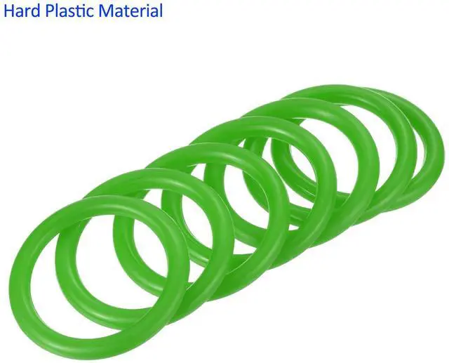 Alt view image 5 of 5 - 12 Pack Carnival Toss Rings - Plastic Round Throw Hoops, Apply to Parties/Interactive Games (1.57-Inch, Green)