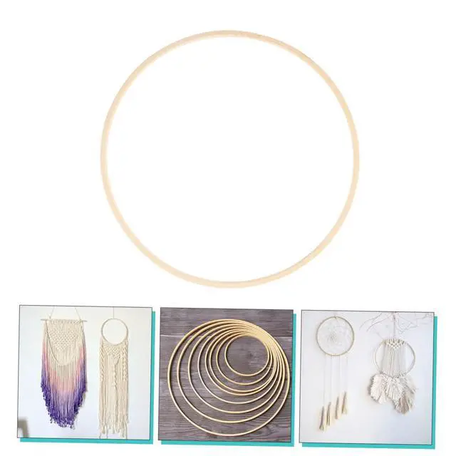 Alt view image 6 of 7 - Craft Rings 7.48 Inch Circle Decoration for Dream Catcher Hoops Macrame Ring Catcher Round for DIY Hanging Crafts Wreaths Party Holiday Decor