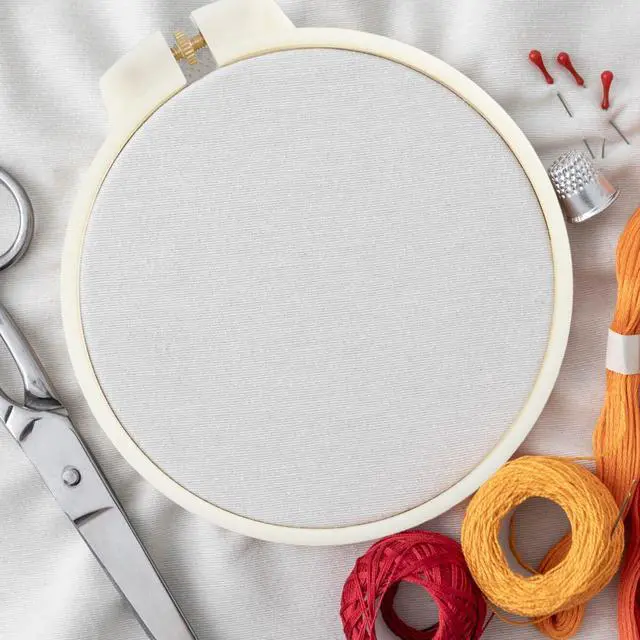 Alt view image 6 of 7 - 3 Size Embroidery Hoop Set Plastic Embroidery Frame | Cross Stitch Hoop Circle, Ring for Embroidery, Cross Stitch, Sewing