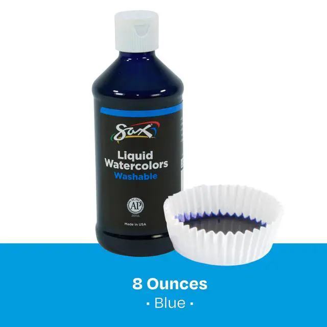 Alt view image 4 of 7 - 404584 True Color Concentrated Washable Liquid Watercolor - 8 Ounces - Blue