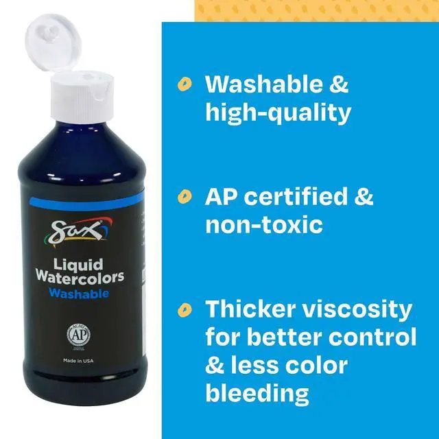 Alt view image 5 of 7 - 404584 True Color Concentrated Washable Liquid Watercolor - 8 Ounces - Blue