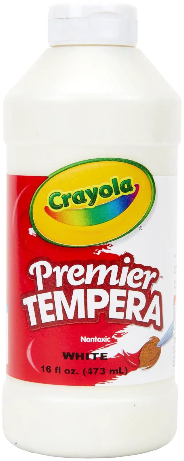Main image of Premier Tempera Paint For Kids - White (16oz), Kids Classroom Supplies, Great For Arts & Crafts, Non Toxic, Easy Squeeze Bottle