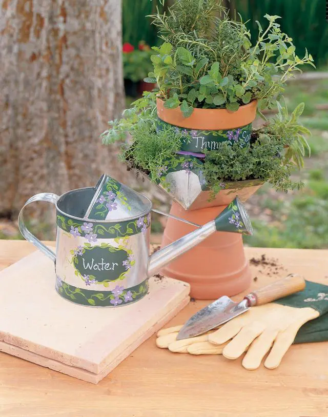 Alt view image 4 of 4 - Paint Pots Set with Paint and Brush for Outdoors, (16 Colors)