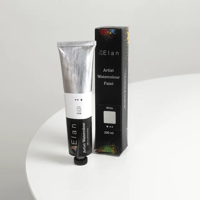 Alt view image 2 of 5 - White Watercolor Paint Tube 6.76 fl oz, Neutral Tone for Artists, White Watercolor Paint for Canvas