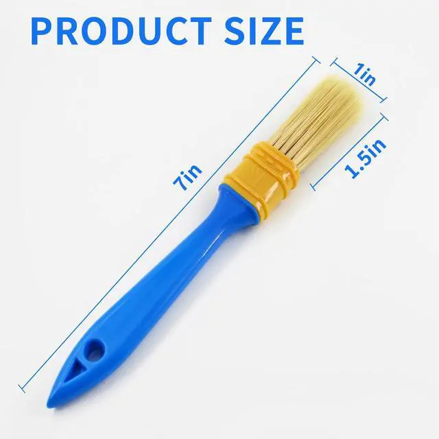 Alt view image 2 of 6 - 3 Pack Paint Brushes Set, Blue | Ideal for Priming, Painting, Varnishing, Wood, Walls and More