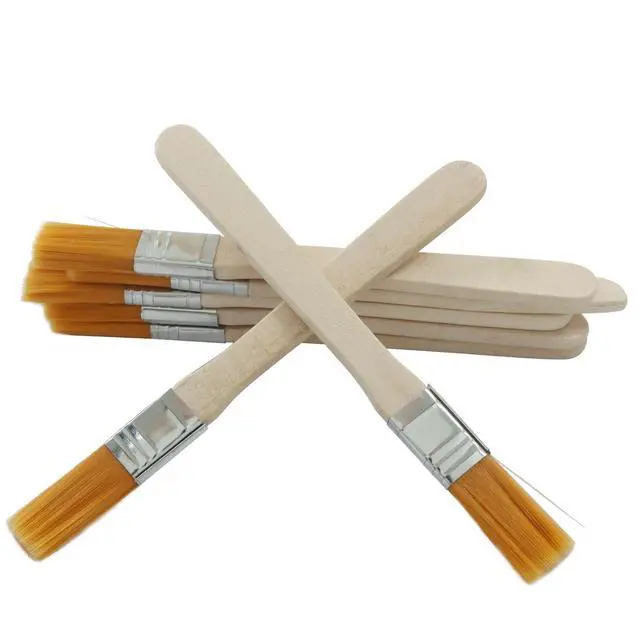 Alt view image 5 of 5 - 0.5 Inch Paint Brush, 12Pcs | Soft Bristle, Nylon Bristle, For Walls/Touch Up/Cabinets/Fences
