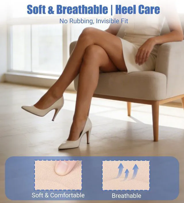 Alt view image 4 of 7 - Heel Grips Liner Cushions Inserts for Loose Shoes (Beige + Black, 8 Pcs) | Heel Pads Snugs for Shoe Too Big Men Women, Filler Improved Shoe Fit and Comfort, Stop Heel Slip and Blister