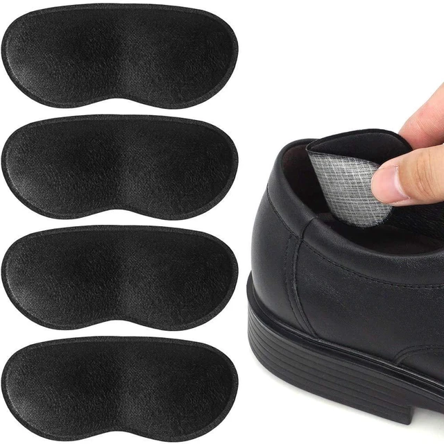 Main image of Heel Grips for Men and Women, Self-Adhesive Heel Cushion Inserts Prevent Slipping, Rubbing, Blisters, Foot Pain, and Improve Shoe Fit - 2pairs + Extra 1 Shoe Horn (Black)
