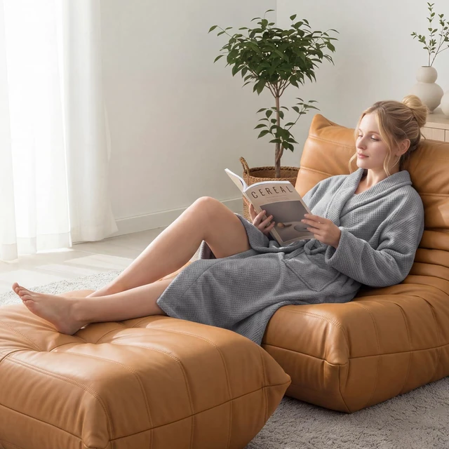 Alt view image 5 of 7 - Gray Women's Bathrobe, Medium
