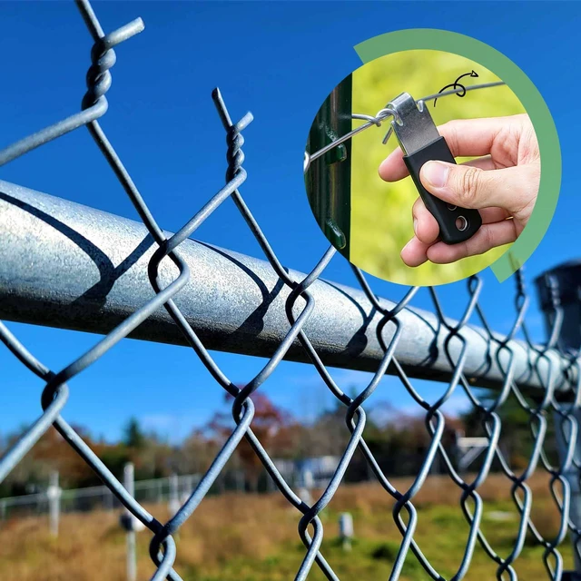 Alt view image 6 of 7 - Heavy Duty Fence Wire Twister for T Post Clips - Stainless Steel T Post Winder for Barbed Wire,Farm Fencing,Livestock Fencing (2 Pack)