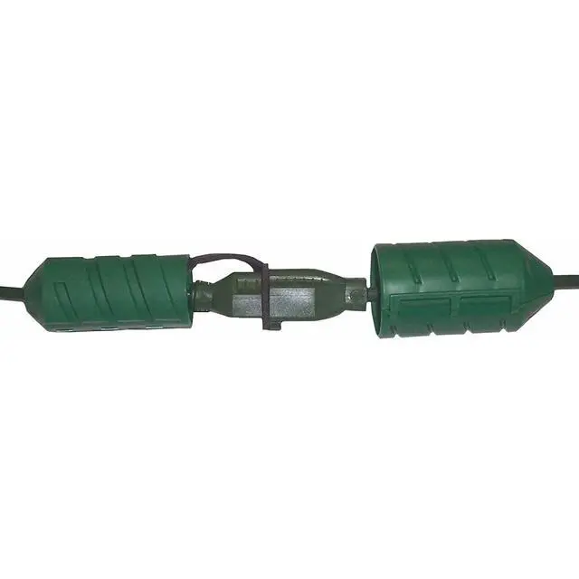 Alt view image 2 of 3 - 2 Cord Connect Watertight Cord Lock, Green | Simple, practical, effective cord lock provides a secure, watertight connection for extension cords outdoors
