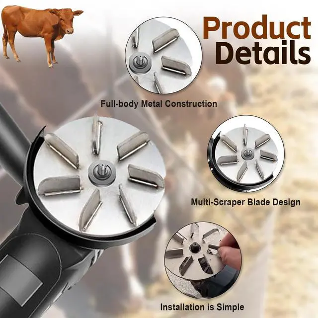 Alt view image 4 of 7 - Pig Hair Removal Tool, Labor-Saving Pig Hair Remover Scraper Disc, Effort-Saving Metal Scraping Disc, Labor Save Hairs Removing Tool, Suitable for Farm, Livestock Dehairing (9 Teeth-1Pack)