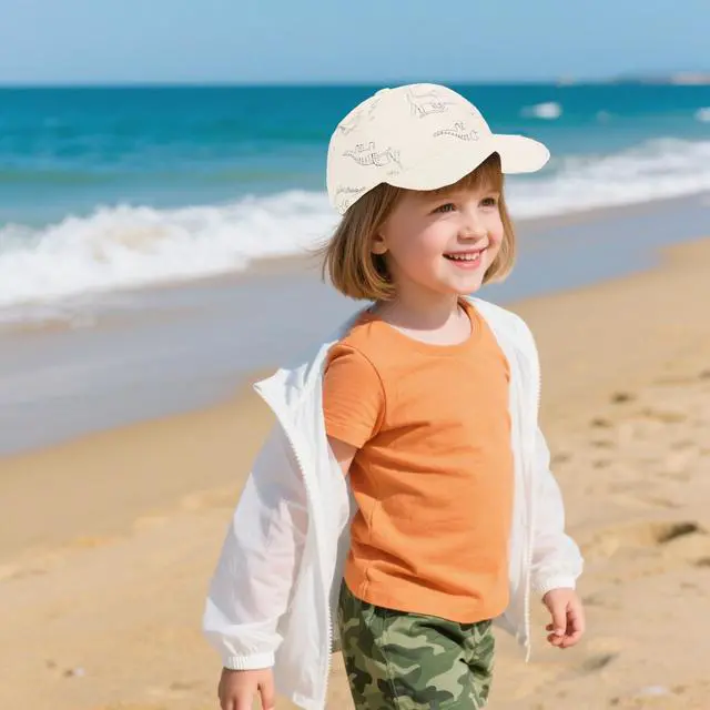 Alt view image 4 of 6 - 2 Pack Toddler Baby Baseball Hat Infant Boy Girl Cap Sun for Kids Dino 0-6T